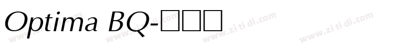 Optima BQ字体转换